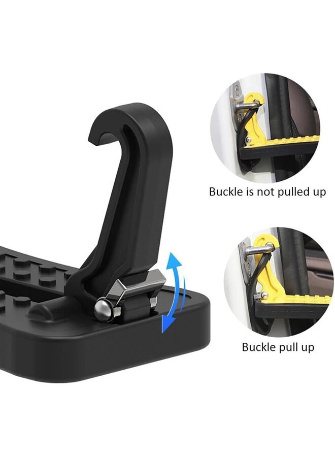 LAMAY Car Multi-Functional Latch Door Step Overlanding Gear - Rack Car Awning Accessories - Easy Roof Access Compact and Foldable(Black) - Image 4